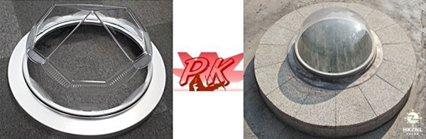 鉆石形采光罩與半球形采光罩，各有所愛