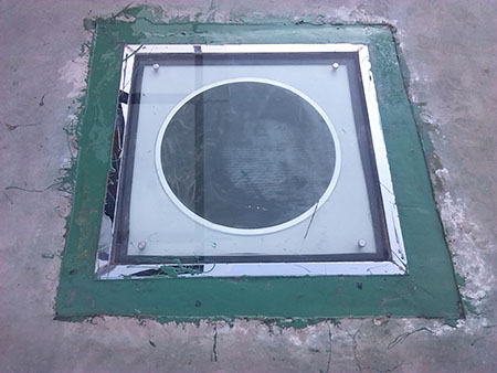 平板采光罩節(jié)點(diǎn)圖-無(wú)電照明系統(tǒng)