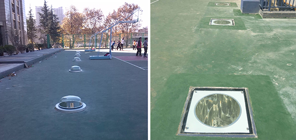 無(wú)電照明系統(tǒng)室外采光部分