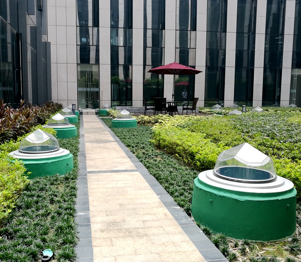 廣發(fā)金融中心無(wú)電照明系統(tǒng)室外效果圖 /